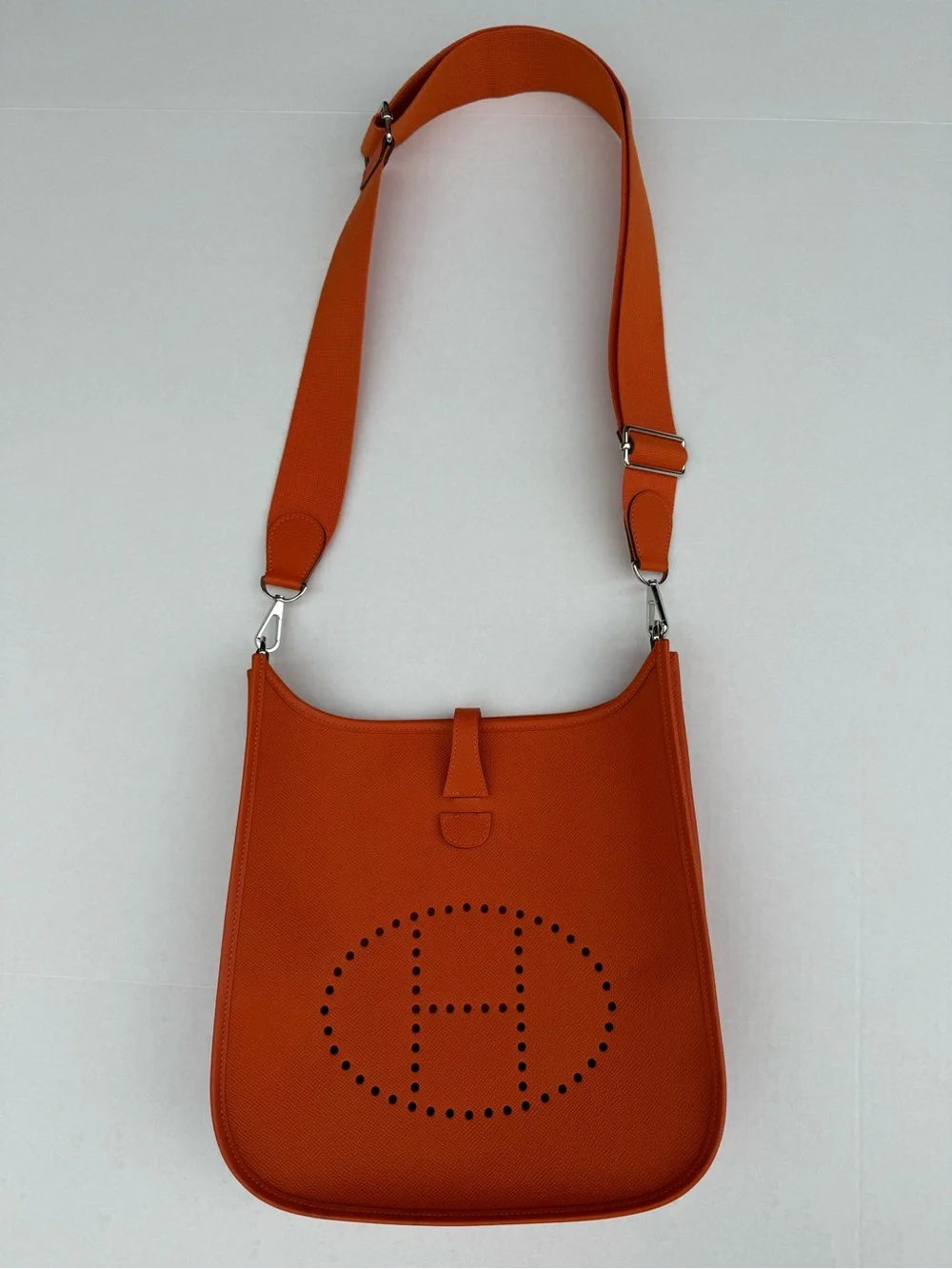 Hermes Orange Evelyne Shoulder Bag